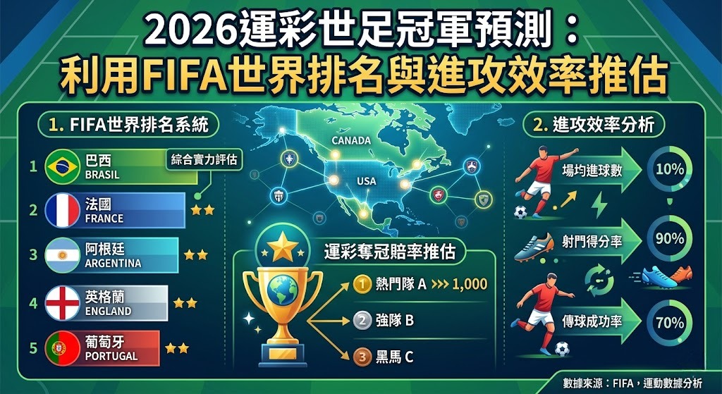 利用FIFA世界排名與進攻效率推估